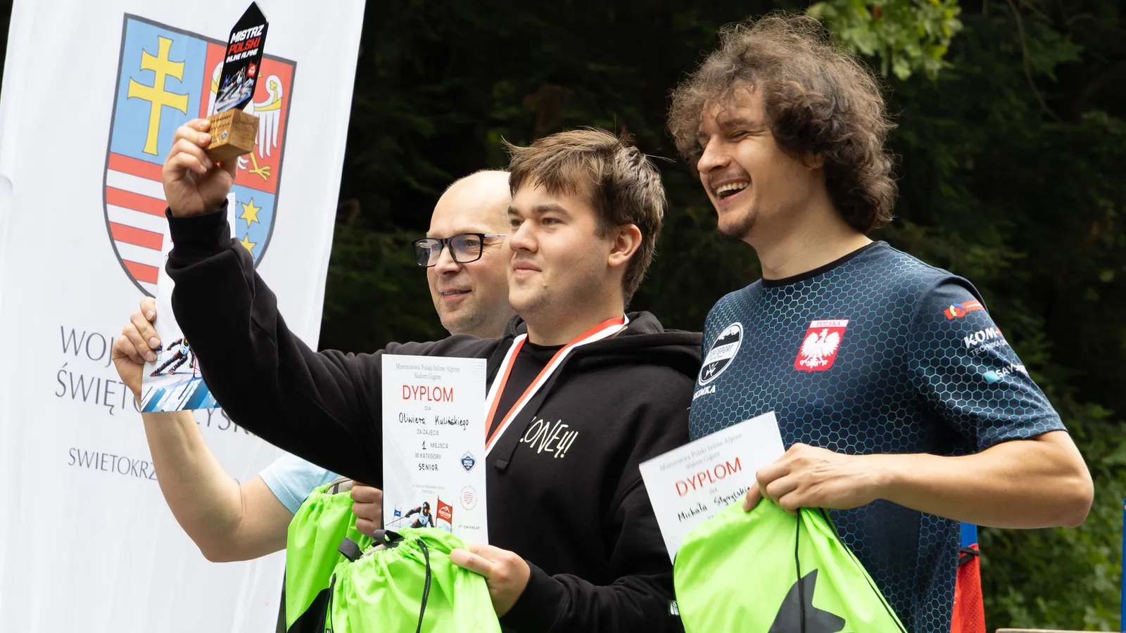 Trener Oliwier mistrzem Polski w gigancie! Wyniki MP inline alpine z Kielc