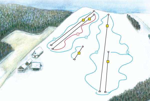 Mapa tras — Rybno