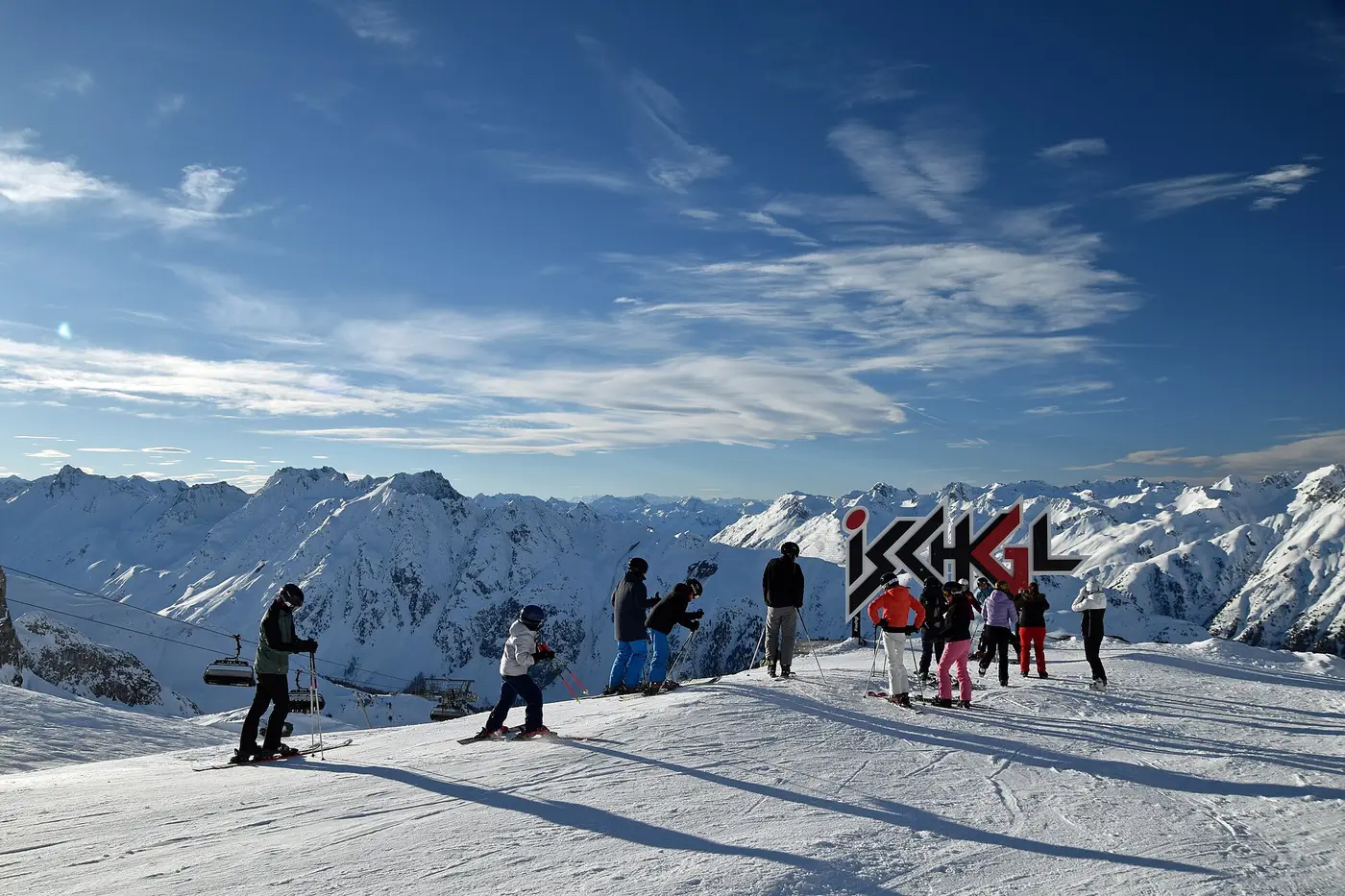 Ischgl — Selfiepoint Flimjochbahn Bergstation, Ischgl