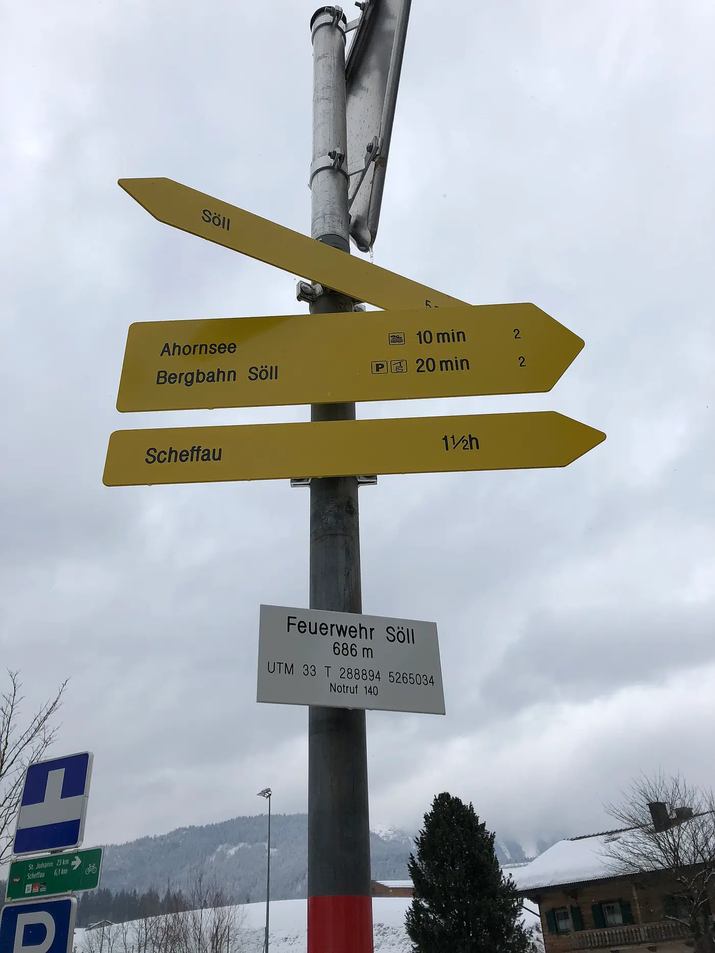 SkiWelt — Guidepost Feuerwehr Söll