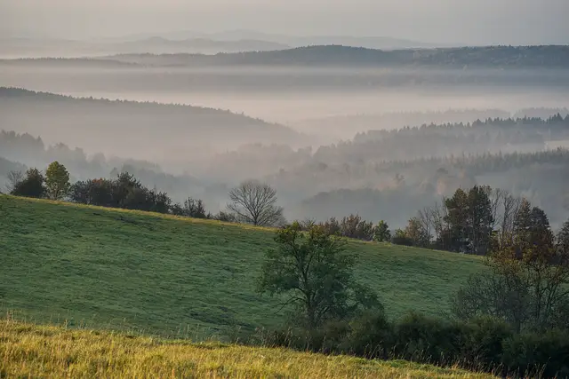 Arłamów — Widok na Bieszczady z Połoninek Arłamowskich