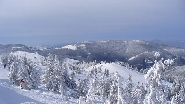 Korbielów — Żywiec Beskids in winter