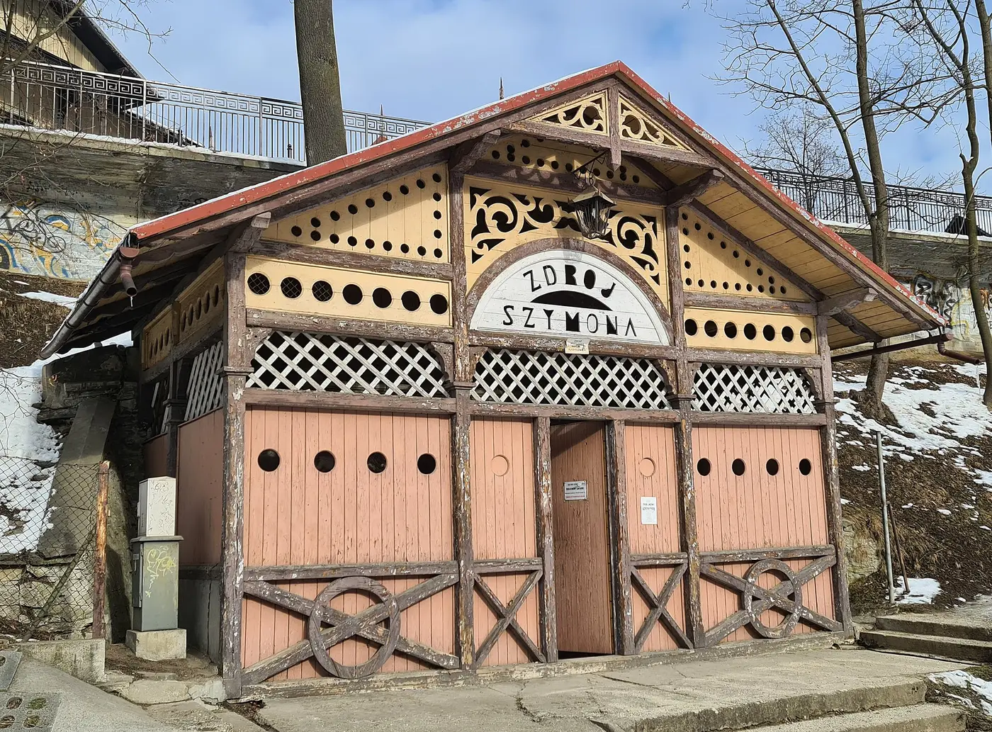 Szczawnica — Zdrój Szymona zima