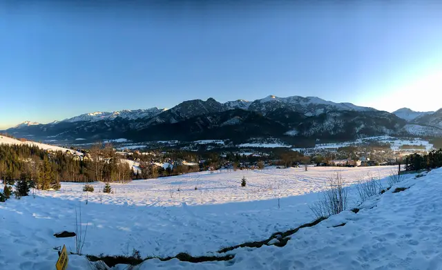 Witów-Ski — Tatra Mountains seen from Kościelisko, Poland, winter 2020