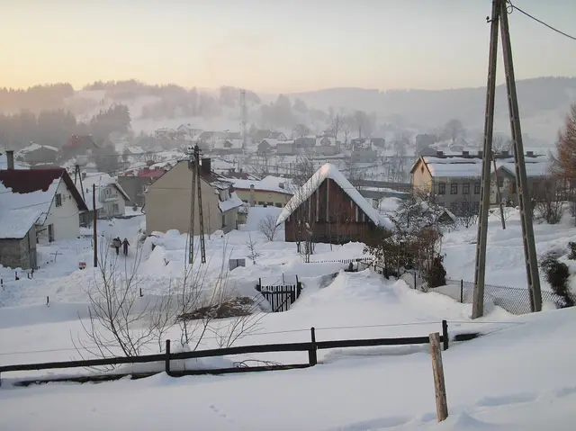 Zwardoń — Zwardoń zimą - panoramio
