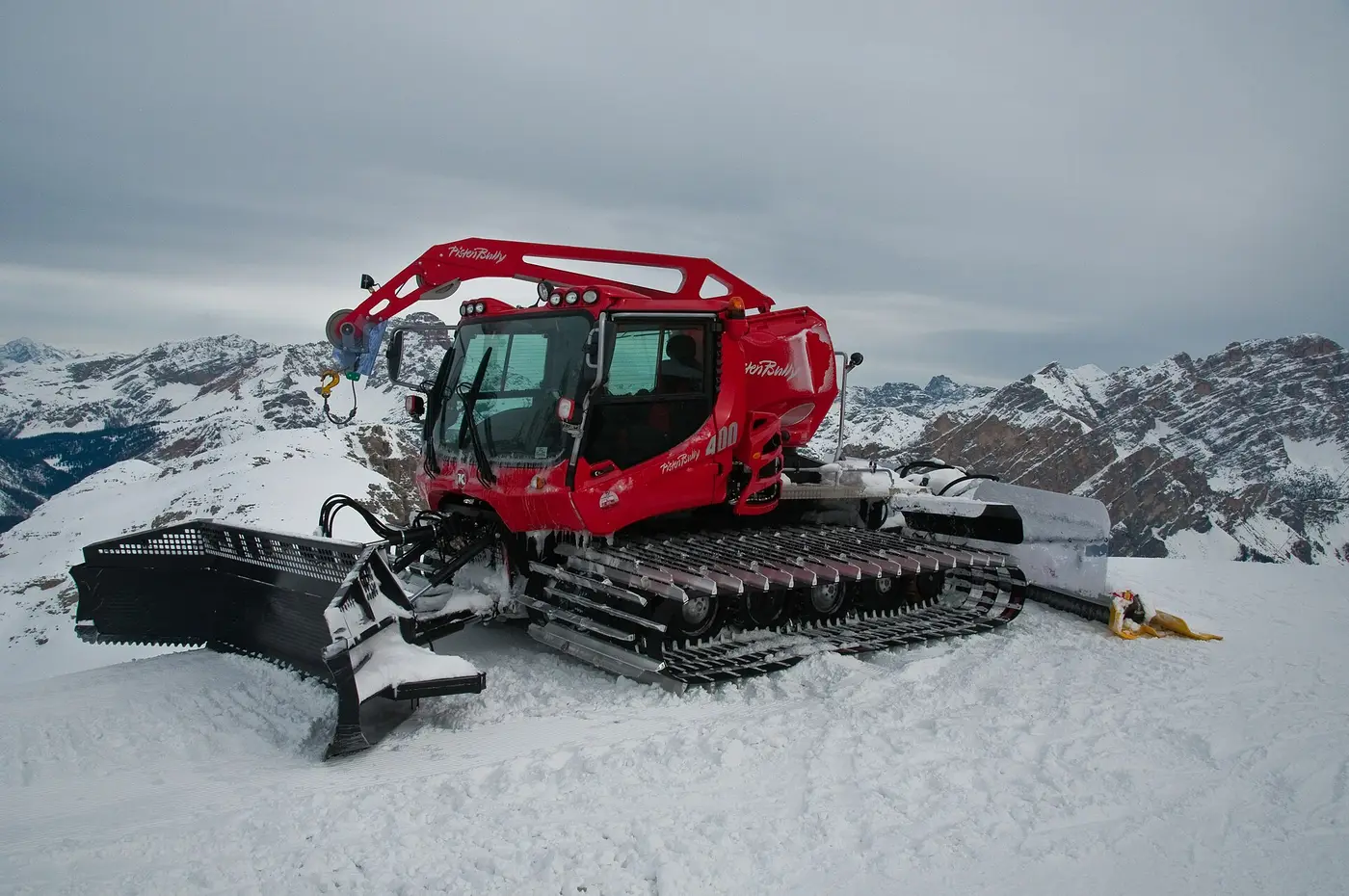 Cortina — Kässbohrer PistenBully near Cortina